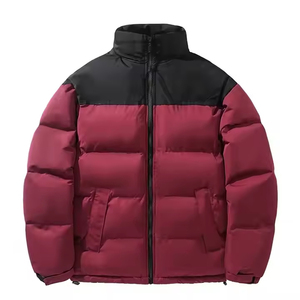 Veste matelassée en duvet personnalisée, veste matelassée d'hiver chaude, vente en gros, veste matelassée grande taille pour homme - Product Image 4