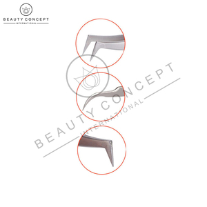 4 Pcs Set Stainless Steel Hand Made Customized Logo Print Newest Eyelash Extension Tweezers by Beauty Concept International - Product Image 3