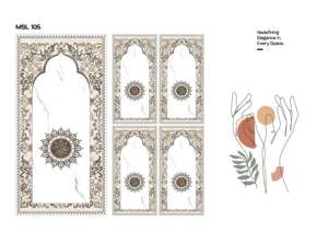 ANNEXY INTERNATIONAL MSL Flux Carreaux en porcelaine vitrifiée brillante 3D 600x1200mm Épaisseur 8,5MM Hôtels contemporains Appartements - Product Image 3