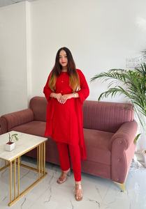 ชุดสูทผ้าฝ้ายปากีสถานสำหรับผู้หญิงสีสวยชุดสูทปากีสถานพร้อมทำจากผ้าฝ้ายแท้ชิฟลี - Product Image 3