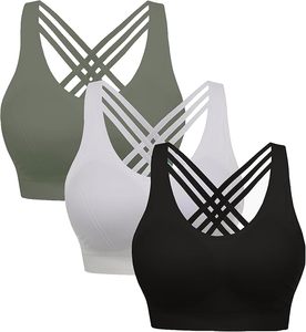 Nuevo Diseño de Sujetador Deportivo de Yoga para Mujer, Secado Rápido, Transpirable, Resistente al Viento, Alto Soporte, Logotipo Frontal Personalizable, Tallas y Colores, Talla Grande - Product Image 3