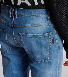 Pantalon en denim Offre Spéciale de qualité supérieure avec logo personnalisé, unisexe, taille haute, techniques de lavage 3D, design imprimé de marque propre - Product Image 5
