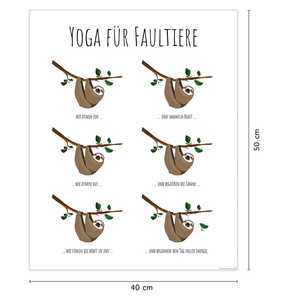 Affiche murale Yoga pour les paresseux - Product Image 3