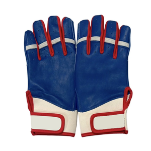 Prix de gros Personnalisé Rouge & Noir Couleur Durable Cabretta Gants de Frappeur de Baseball en Cuir Gants d'Entraînement Sportif - Product Image 6