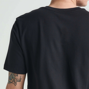 Logo personnalisé T-shirt pour homme grande taille T-shirt de créateur 100% coton Stock Tissu tricoté blanc uni - Product Image 4