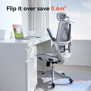 <span class=keywords><strong>Silla</strong></span> de Oficina <span class=keywords><strong>SIHOO</strong></span> M59AS para Mobiliario de Oficina con Apoyabrazos Ajustables 3D y Respaldo Elevado para Postura en Gris - Product Image 4