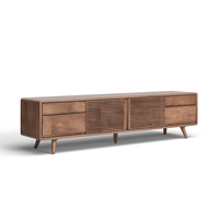 Moderner Massivholz-TV-Ständer mit Ausziehbaren und Verstellbaren Funktionen Umweltfreundliches Langlebiges Design für Wohnzimmer Schlafzimmer Krankenhaus-Nutzung