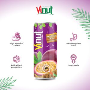 Jugo de pasión con pulpa Bebida tropical VINUT NFC Fórmula de fábrica de bebidas tropicales para jugo de frutas y verduras Servicio ODM OEM - Product Image 3