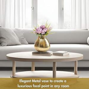 แจกันดอกไม้โลหะสีทองแบบทันสมัยสำหรับตกแต่งบ้านและภายในภายนอกแจกันดอกไม้ตกแต่งโต๊ะขายดี - Product Image 5