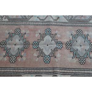 Tapis turc vintage, tapis de 5,2 x 8 pieds, grand tapis gris de style sud-ouest - Product Image 5