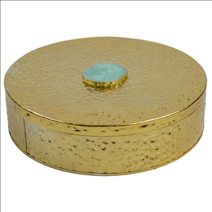Bote de almacenamiento de Color dorado, recipiente con tapa para cocina, forma redonda, decoración de temática moderna, maceta de azúcar - Product Image 5