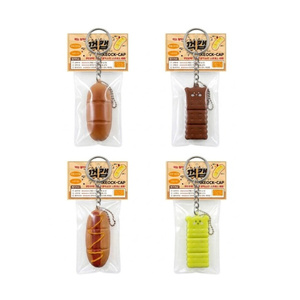 Porte-clés pliable en alliage de zinc en forme 3D avec capuchon à clipser, accessoire pour clés - Product Image 1
