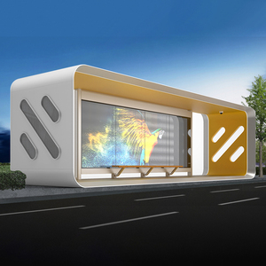 Giá tốt nhất thông minh đô thị hiện đại Máy bán hàng tự động xe buýt nơi trú ẩn Thiết kế tốt hiện đại biển quảng cáo để bán - Product Image 4