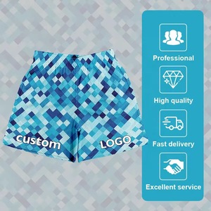 Wholesale Customized Logo Soft Knit Fabric <b>Mesh</b> Shorts for Spring Summer High Street Breathable 5 Inch Inseam Mid Waist Paisley - Product Image 6