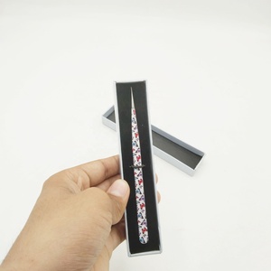 Pinzas para Pestañas de Acero Inoxidable Sostenible, con Punta Recta, Diseño de Mariposa, Recubiertas de Papel, para Artistas de Pestañas, Cuidado Personal, Personalizadas - Product Image 2