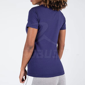 เสื้อกีฬาผ้าแคนวาสสำหรับผู้หญิงเสื้อออกกำลังกายผ้าคอตตอนปะต่อดีไซน์แฟชั่น - Product Image 4