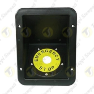 Black Recessed Enclosure for Emergency Stop Button - Industrial Bulk Wholesale - HS Code 85030091 - Product Image 3