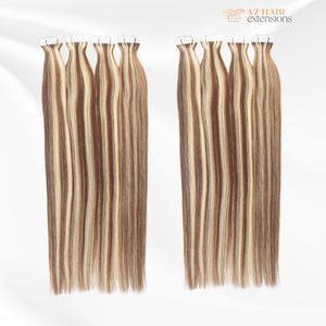 Customized Color Tape in Hair Extensions Ful Length Double Drawn Vietnamese Raw Hair Wholesale Factory Price - Product Image 5