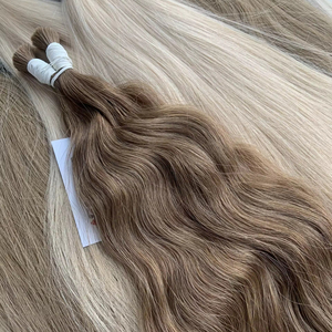 Prix usine Extensions de cheveux en vrac Cheveux vietnamiens Double noyer 100 grammes Toutes les couleurs 16 pouces - Product Image 1