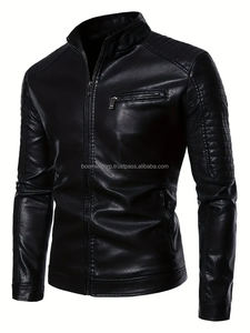 Chaquetas de cuero de vaca para hombre, chaquetas de cuero de calidad superior, transpirables, personalizadas para motocicleta, chaquetas de cuero genuino para hombre - Product Image 2