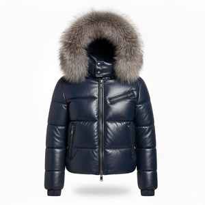 Mens Winter Puffer Jacket Waterproof Windproof Breathable Hooded Lightweight Insulated Quilted Outerwear <b>Silk</b> Lining for Comfort - Product Image 2