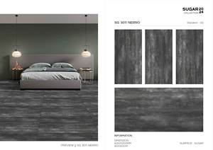 กระเบื้องปูพื้นลายครามน้ำตาล600X1200มม. ดีไซน์ใหม่สีครีม - Product Image 3