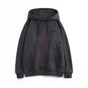 เสื้อฮู้ดแบบสวมหัวสำหรับทุกเพศ ผลิตตามสั่ง ODM ขายส่ง ผ้าผสมคอตตอนและโพลีเอสเตอร์ ออกแบบส่วนตัว พิมพ์โลโก้แบบดิจิทัลตามแบบที่ต้องการของสหรัฐอเมริกา - Product Image 2