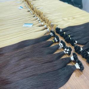 Grande quantité d'extension de cheveux vietnamien droite pointe plate cheveux sans enchevêtrement sans perte prêt à expédier dans le monde entier - Product Image 1