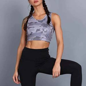 Sujetador deportivo sin costuras de alto soporte para mujer, estilo único, a la moda, diseño de camuflaje de alta calidad, superventas, para adultos - Product Image 3