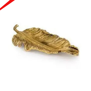 Plateau de service fini doré de nouvelle conception de feuille pour les hôtels à la maison - Product Image 5