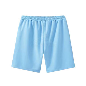 2024 nouveaux hommes décontracté toile Cargo Shorts respirant coton mi-taille Fitness course Shorts solide motif taille élastique haute rue - Product Image 2