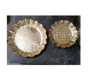 Indian Metal World Bol à chocolat en métal de qualité supérieure Porte-dessert Plateau de table vintage Bol de service sucré - Product Image 2