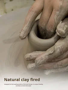 Caverne <span class=keywords><strong>de</strong></span> reproduction en argile naturelle pour poissons et crevettes, abri décoratif pour aquarium pour la reproduction et la cachette - Product Image 6