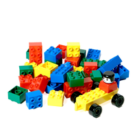 U.S.L. Juguete Educativo de Animales, Bloques de Construcción, Juego de 110 Piezas de Plástico LDPE para Edades de 5 a 7 Años, Unisex