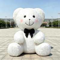 Figurines en peluche gonflables publicitaires personnalisées en forme d'ours, durables, avec bâche en PVC pour la décoration des parcs d'attractions