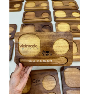 Artículos calientes Bandeja DE SERVICIO DE MADERA personalizada al por mayor Bandeja de café de madera de alta calidad para cafetería - Product Image 6