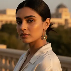 925 Silver Women's Gemstone Jewelry <b>Fashion</b> <b>Drop</b> <b>Earrings</b> with Citrine - Product Image 3