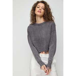 <b>Vintage</b> Washed Knit <b>Sweater</b> - Product Image 1