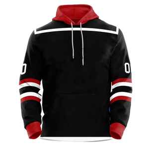 Sweat-shirts de hockey sur glace pour adultes avec logo personnalisable, broderie en twill, vêtements de sport avec logos personnalisables, technique de sublimation - Product Image 2