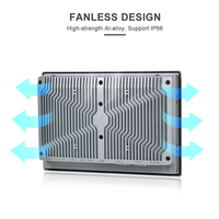 PC industriel tout-en-un 10,1/10,4/12,1 pouces, étanche IP65, installation encastrée, écran tactile capacitif plat, en stock
