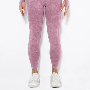 Leggings Deportivos para Mujer al Por Mayor, Lavado Ácido, Todas las Tallas Disponibles, Superventas, MOQ Bajo, Leggings de Yoga para Mujer en Cantidad al Por Mayor - Product Image 6