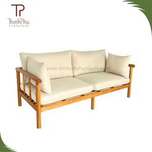 Juego de Sofás de Madera Maciza Natural de Fábrica en Vietnam, Muebles Modernos Convertibles para Interiores y Exteriores para Salas de Estar de Hoteles y Villas - Product Image 4