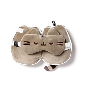 หมอนรองคอพกพา Pusheen Relaxeazzz ทำจากผ้าฝ้าย พร้อมที่ปิดตา สำหรับเดินทาง ท่องเที่ยว ตั้งแคมป์ในรถยนต์ สามารถพิมพ์โลโก้ได้ - Product Image 3