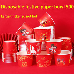 Vente en gros d'usine, ensemble de bols jetables pour mariage, papier intensifié, bonne affaire, spécifications personnalisables, bols jetables - Product Image 3