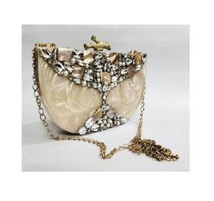 Stunning Vintage Resin <b>Clutch</b> Purse with Detailed Embroidery Excellent Quality for Evening Events and Formal Wear For Women's - Product Image 4