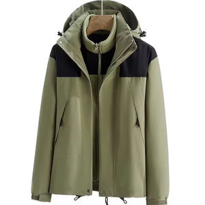 New Design Custom <b>Soft</b> <b>Shell</b> <b>Jacket</b> <b>Men</b> Winter Windbreaker Windproof Waterproof Patchwork Front Logo Warm - Product Image 1