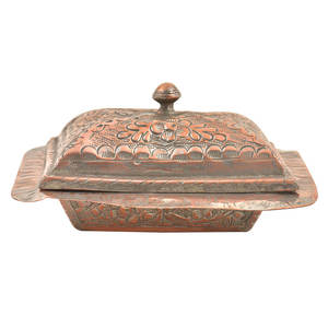 Bol en cuivre tendance à la mode Design forme carrée bol en cuivre plats artisanat à bas prix - Product Image 1