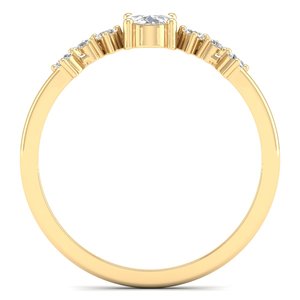 Reyes แหวนทอง14K HPHT CVD แต่งงานแต่งงานแต่งงานแต่งงานแหวนของขวัญที่สมบูรณ์แบบเครื่องประดับสำหรับผู้หญิง - Product Image 4