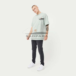 Custom Men's T-<b>Shirts</b> Gym Activewear Workout Training Sportswear 100% Cotton Short Sleeve Crew Neck <b>Moisture</b> <b>Wicking</b> Quick Dry - Product Image 6