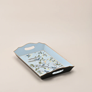 Bandeja de Madera Pintada a Mano de Fabricación OEM para Servir Aperitivos, Té y Café, que Mejora el Estilo de la Mesa - Product Image 5